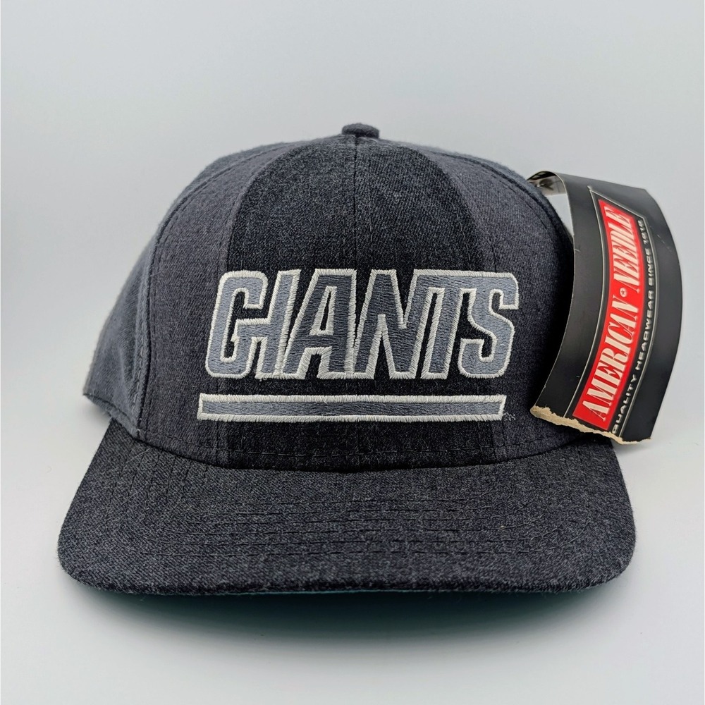 New York Giants NY NFL Strapback Hat Cap Grey Scale American Needle VTG NWT DS